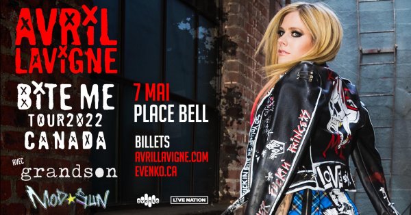 Avril Lavigne de passage à la Place Bell