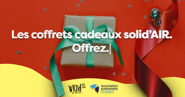 Remportez votre coffret-cadeau Solid'air de l'Association pulmonaire du Québec!
