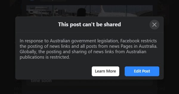 Le début de la fin pour Facebook en Australie ?